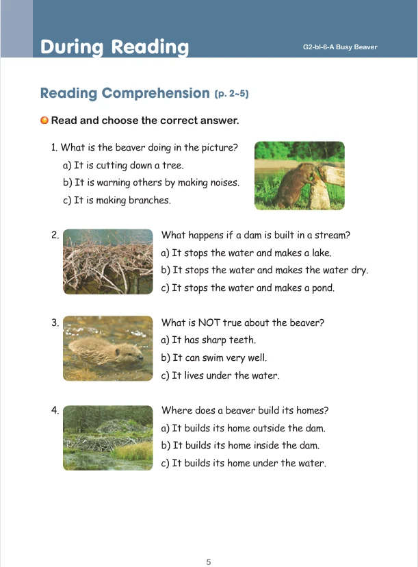 워크북 3쪽 — During Reading
