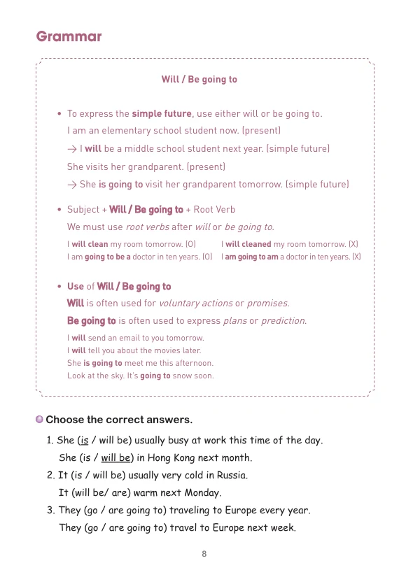 워크북 4쪽 — Grammar